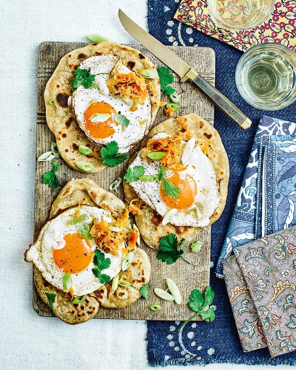 Kimchi Parathas Recipe Delicious Magazine kimchi parathas