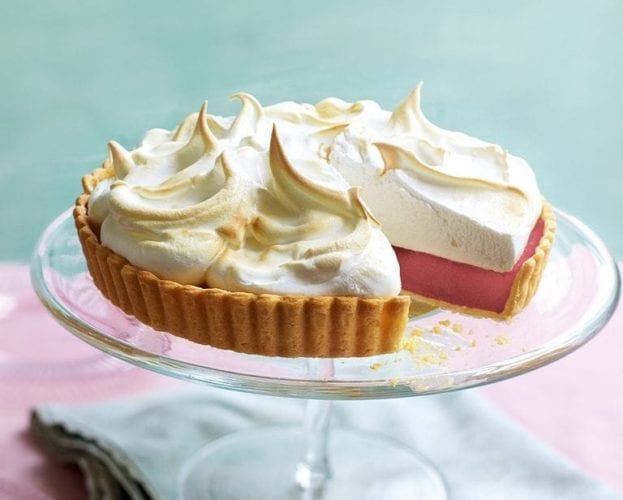 Raspberry meringue pie