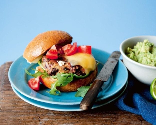 Spicy Mexican bean burgers
