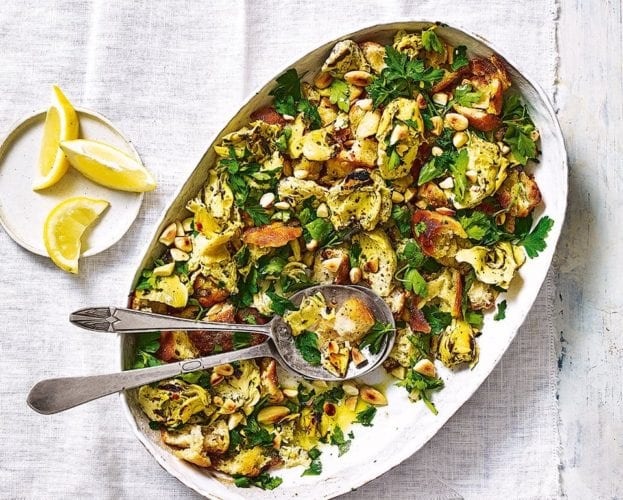 Artichoke panzanella