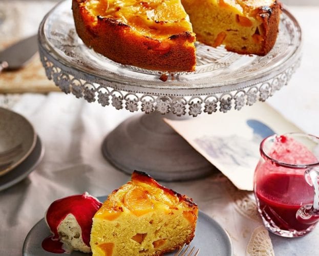 peach cake