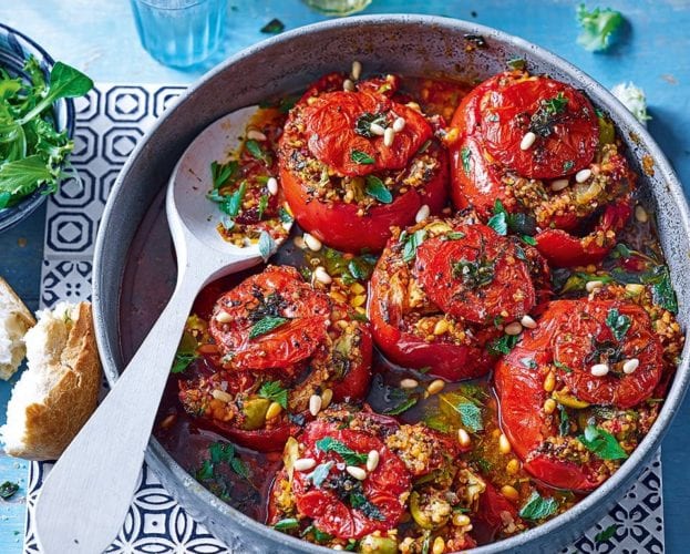 Stuffed baked tomatoes