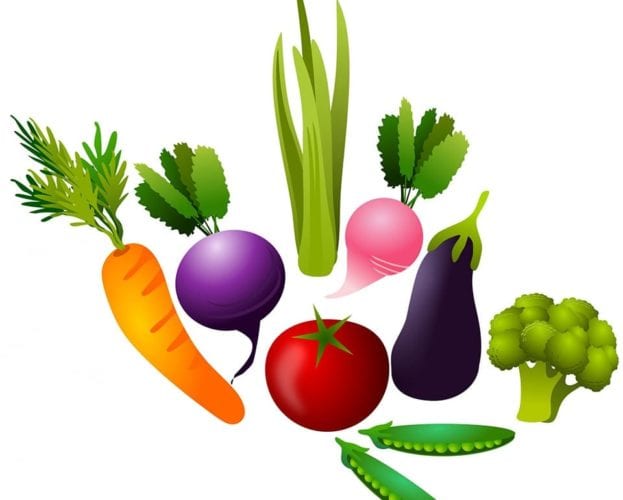 Stock image of vegetables