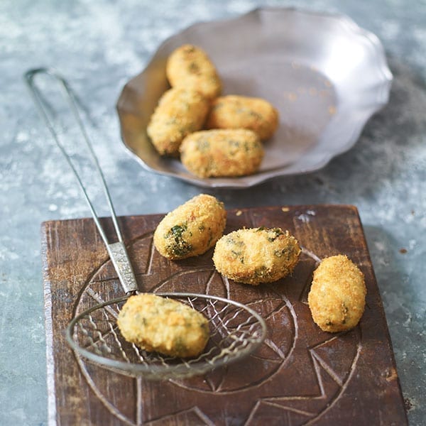 Deep-fried croquetas