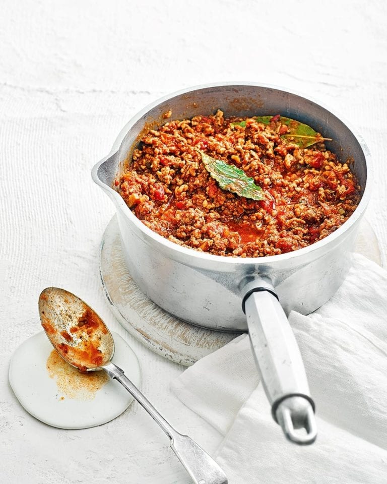 Lighter bolognese sauce