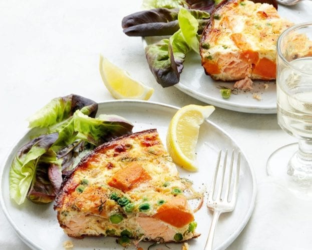 Smoked salmon rösti with clementine salad