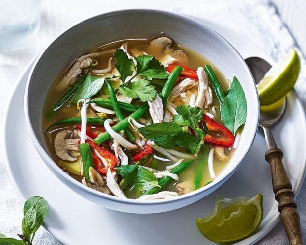 Hot and sour chicken soup