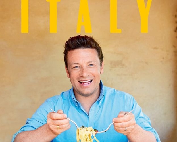 Cookbook cover: Jamie Cooks Italy