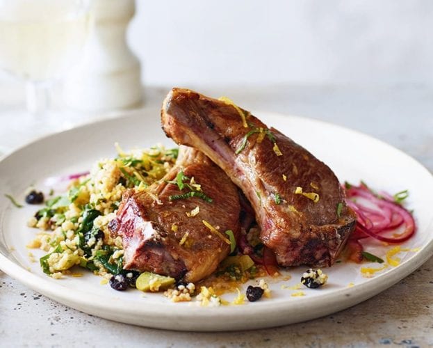lamb Chops with couscous