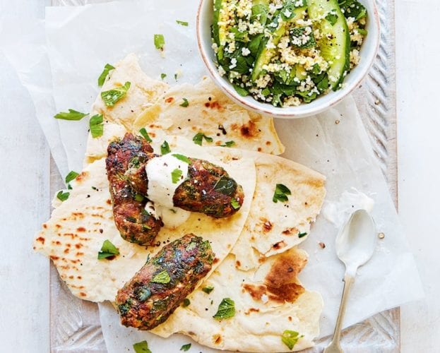 Lamb kofte with salad