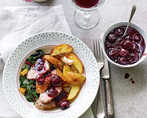 pork and cherry sauce