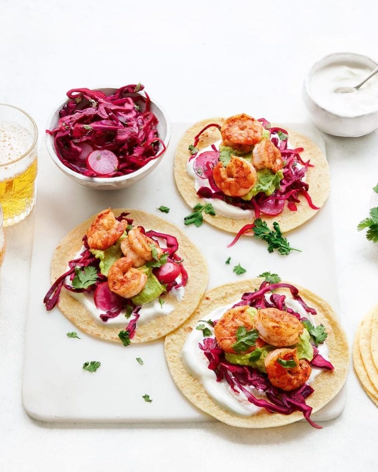 Prawn tacos