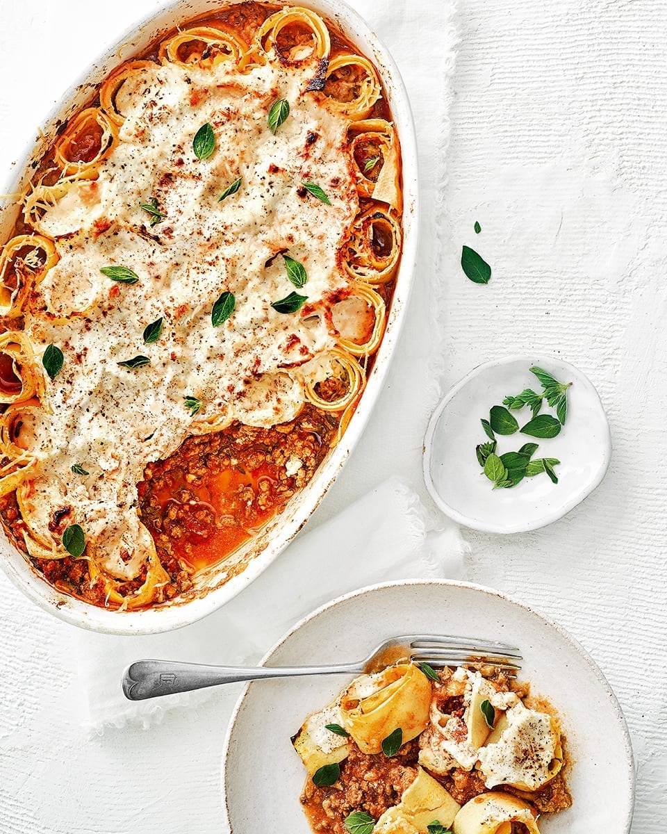 Leftover bolognese rotolo pasta bake recipe delicious. magazine