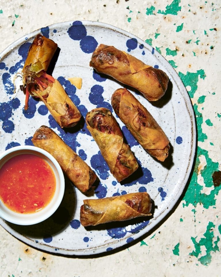 Deep-fried spring rolls