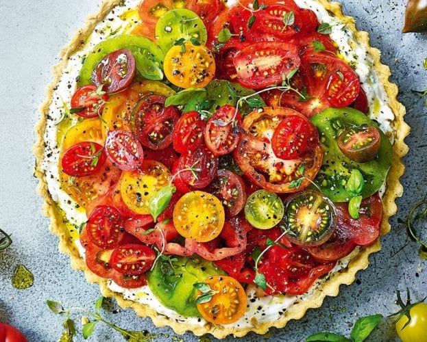 ricotta and tomato tart