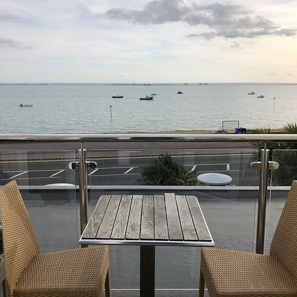 Image of hotel room balcony