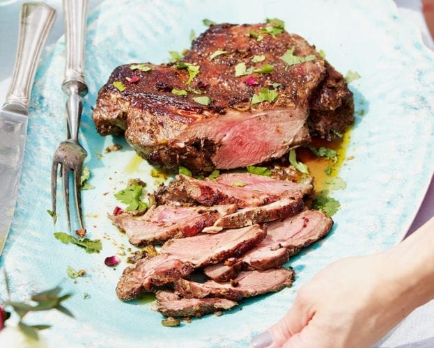 Zhoug lamb with ras el hanout