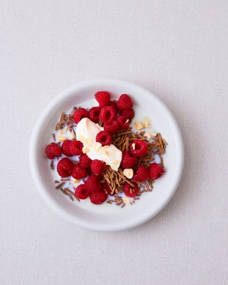 All-Bran fruit and nut breakfast bowl