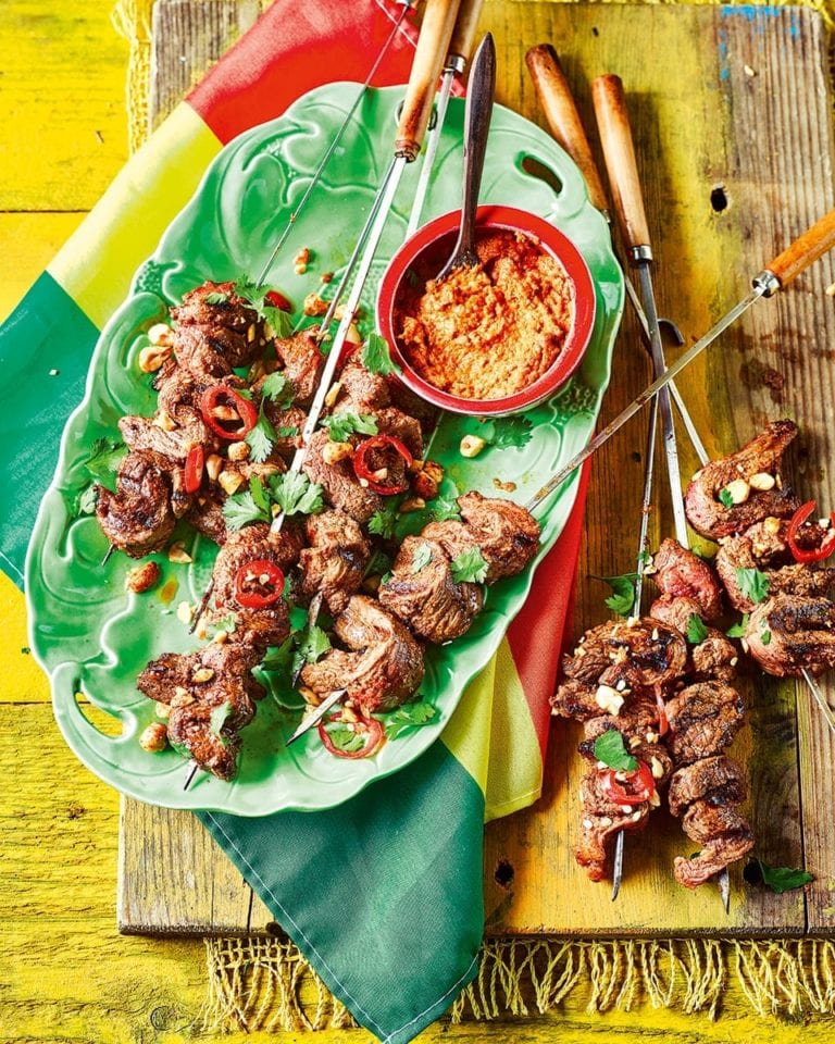 Chinchinga beef skewers