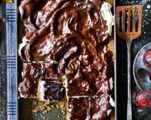 Tunnock's teacake tray bake