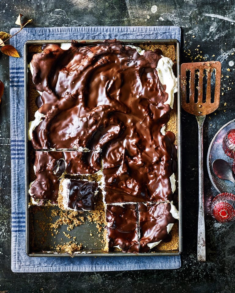 Tunnock’s teacake traybake