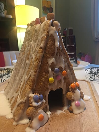 Lucy's gingerbread house