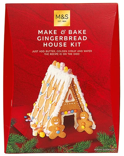 Marks and Spencer gingerbread house