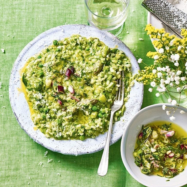Asparagus risotto