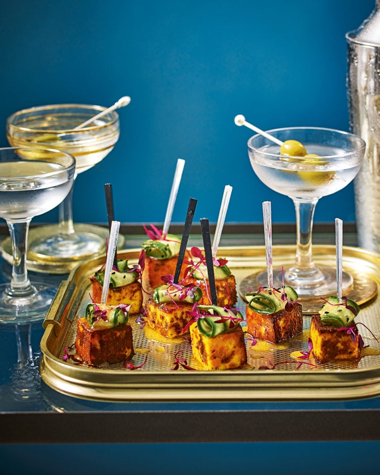 Petrify Peddling slice Spiced paneer with quick-pickled cucumber recipe | delicious. magazine