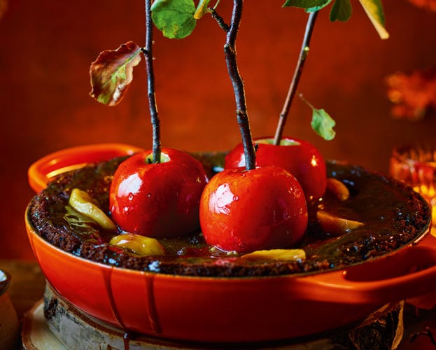 Toffee apple sticky toffee pudding