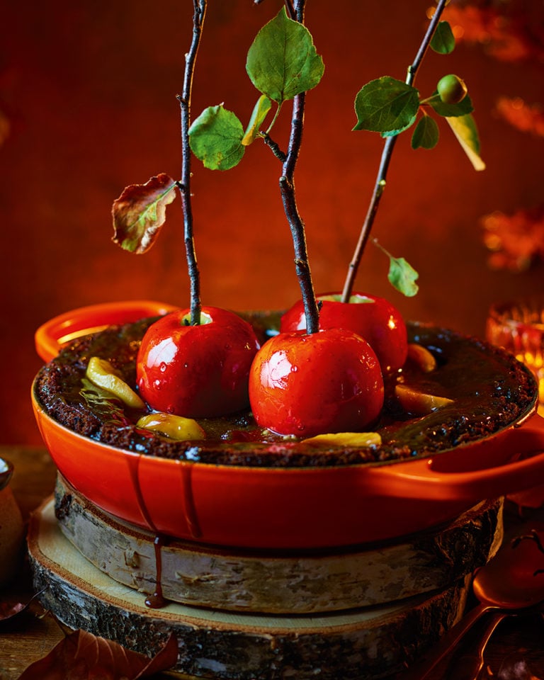 Toffee apple sticky toffee pudding