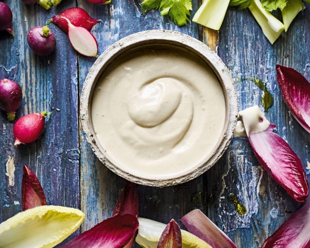 Bagna cauda (anchovy and garlic sauce)