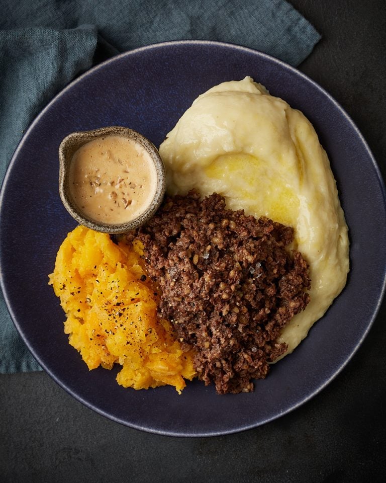 Haggis, neeps and tatties