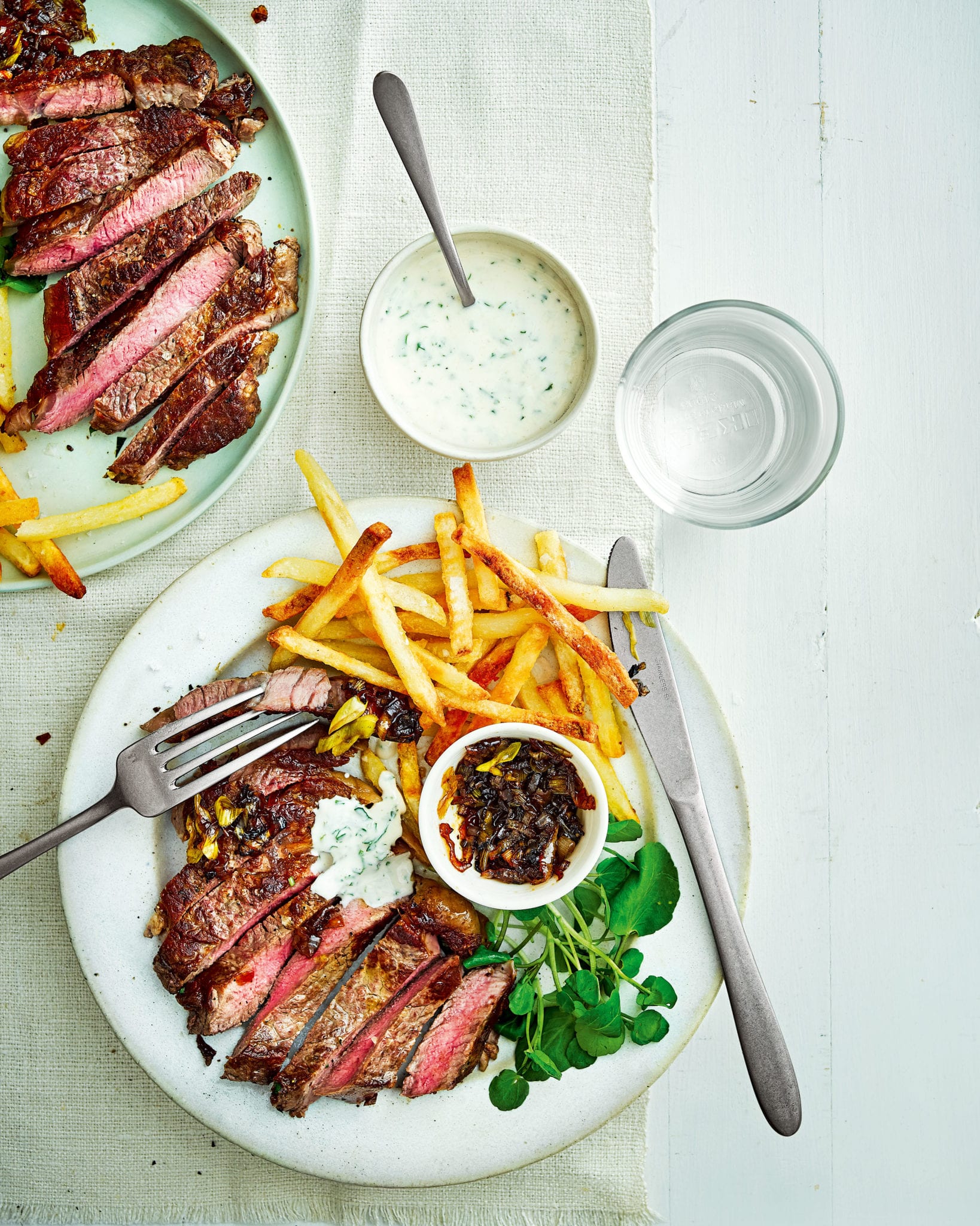 Steak with onion relish recipe | delicious. magazine