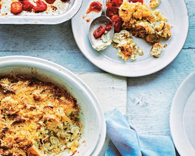 Tortino di porri e riso (leek and rice bake)