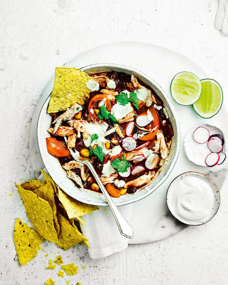 Mexican chicken and tortilla stew