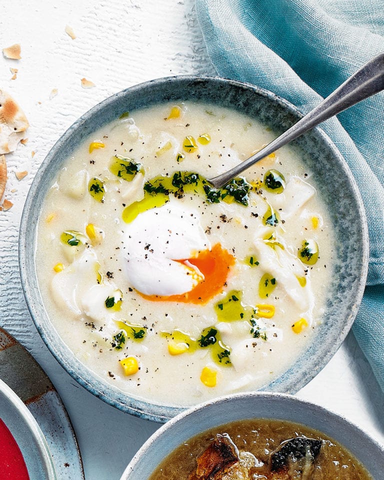 Smoked haddock chowder