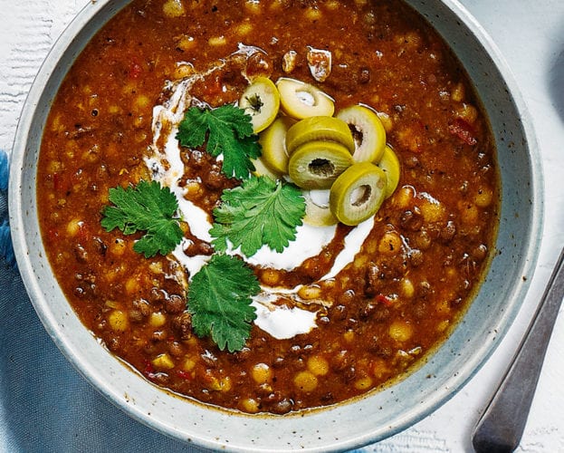 Spicy beef harira