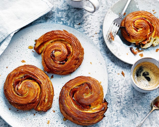 Maple and bacon danish pastry