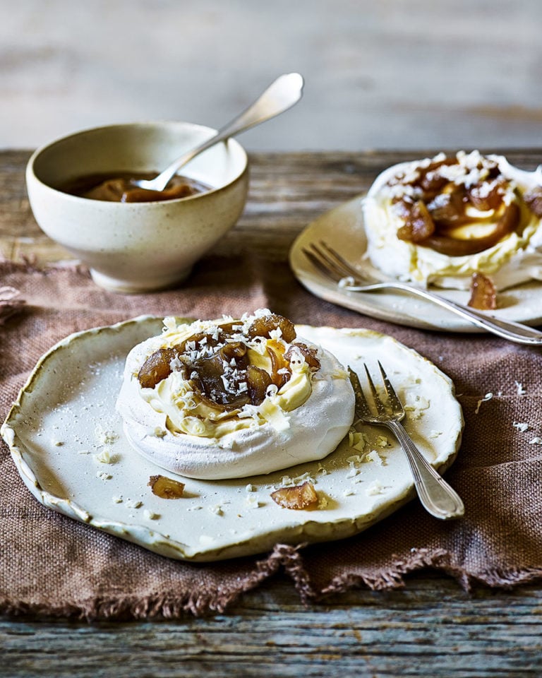 Mont Blanc chestnut meringues