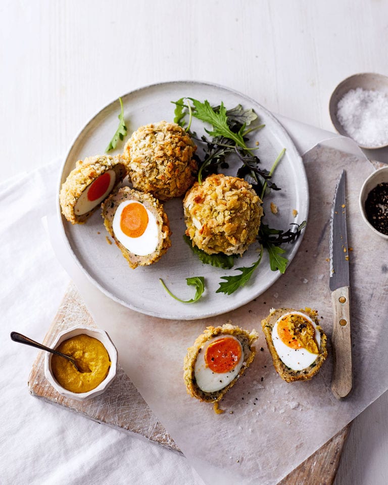 Baked scotch eggs