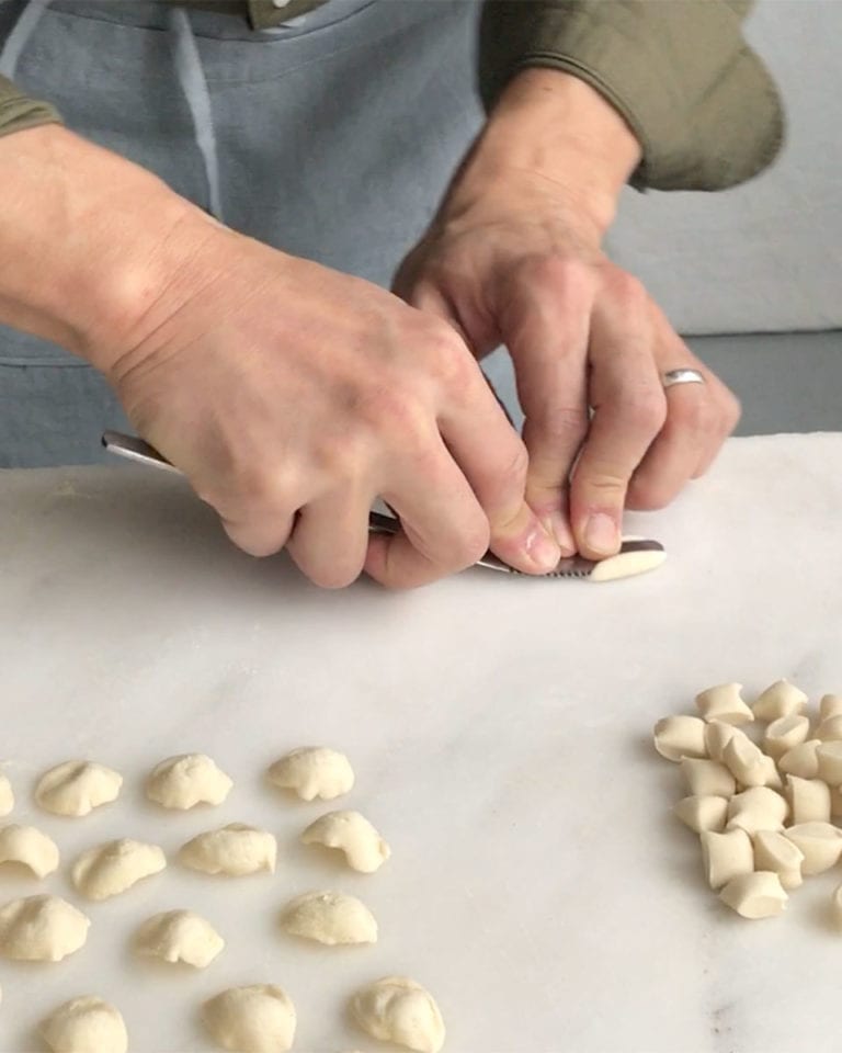 How to shape orecchiette pasta – video