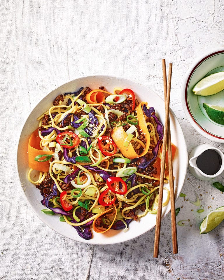 Quick miso pork stir-fry