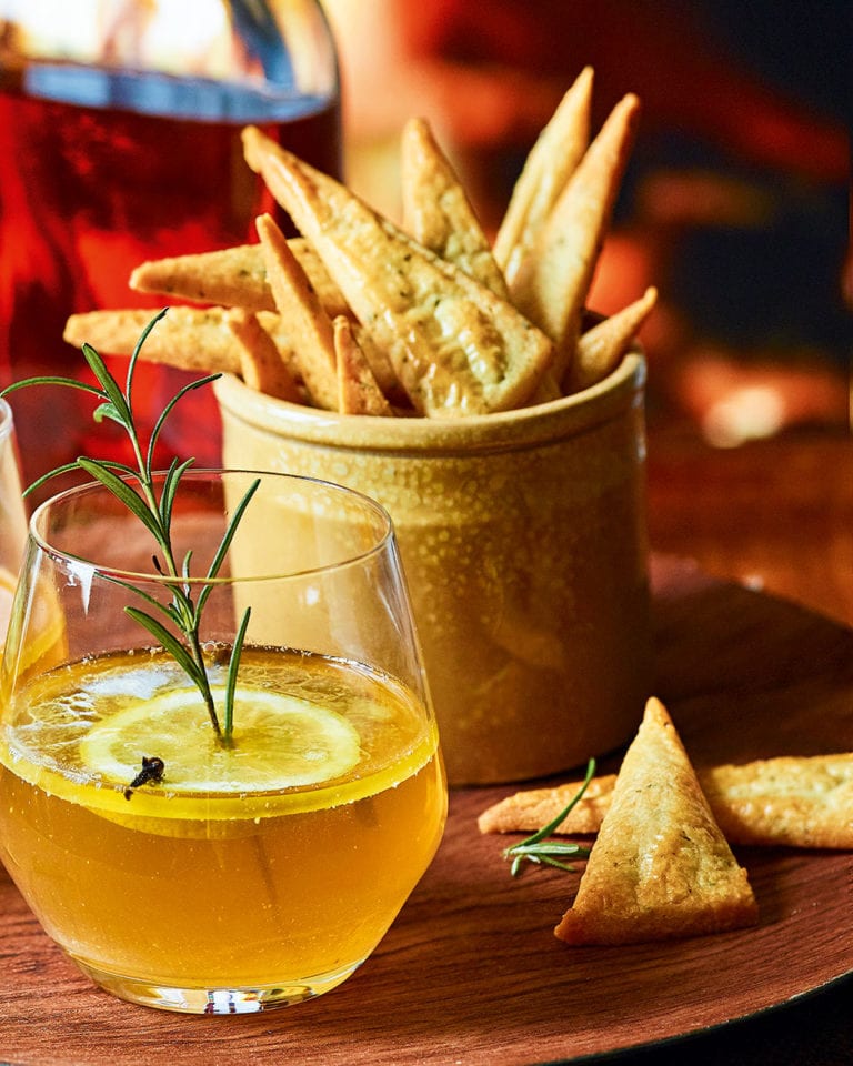 Parmesan and rosemary biscuits