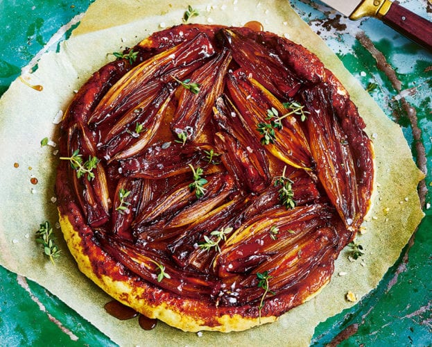 Shallot tarte tatin