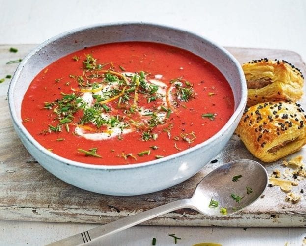 Beetroot and red cabbage soup