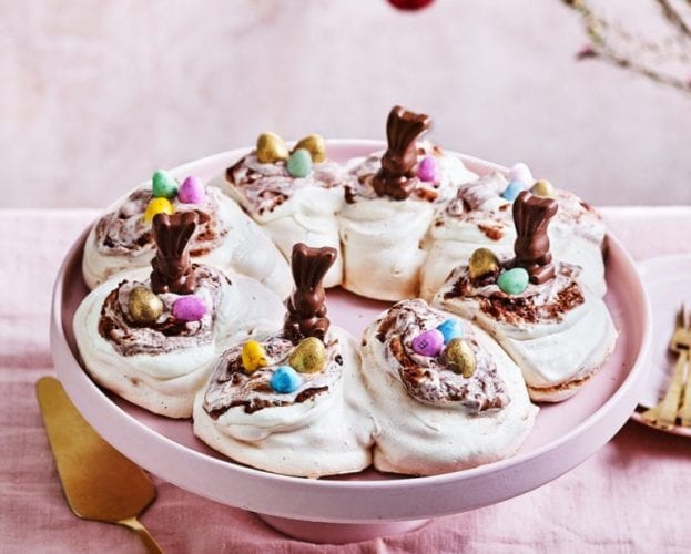 Easter meringue wreath
