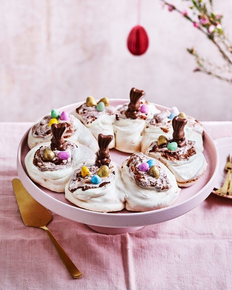 Easter meringue wreath