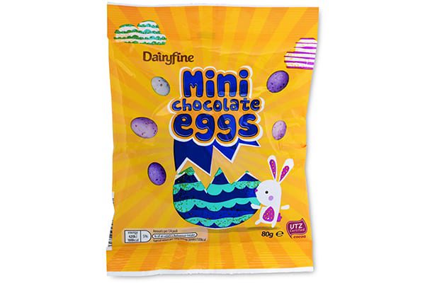 M&M's Milk Chocolate Mini Eggs In Sugar Shell Delicious 80g