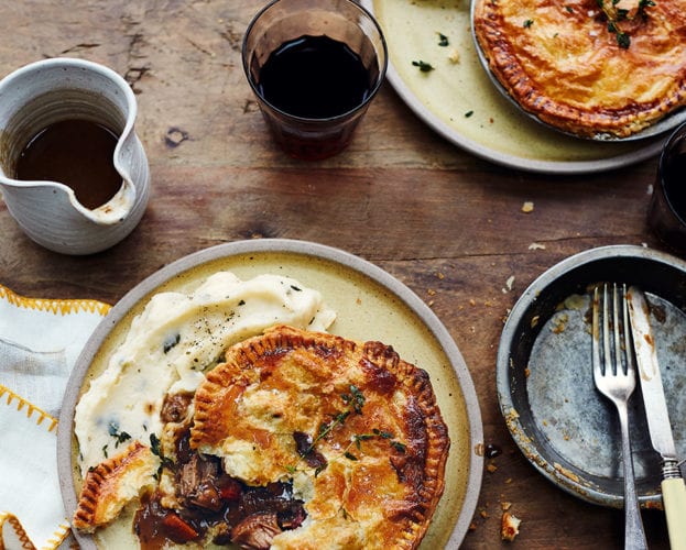 Beef bourguignon pies